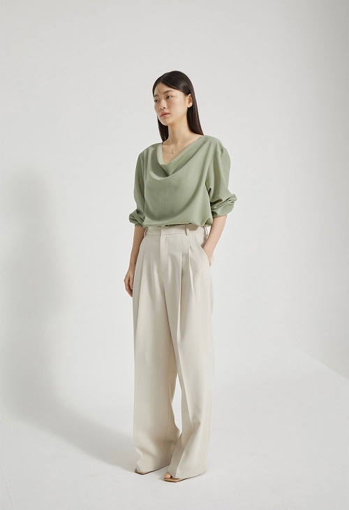 Raffles blouse - Sage green