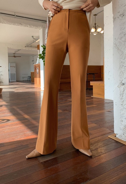 LUCAS喇叭裤 - 深橙色
