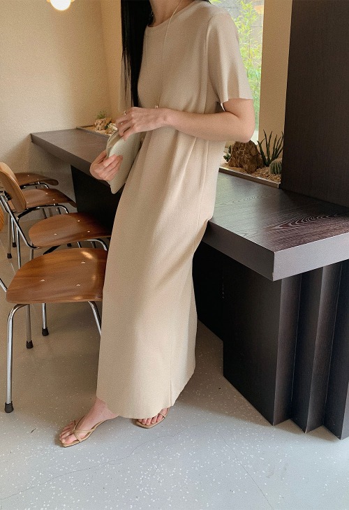 Mirette knit long dress
