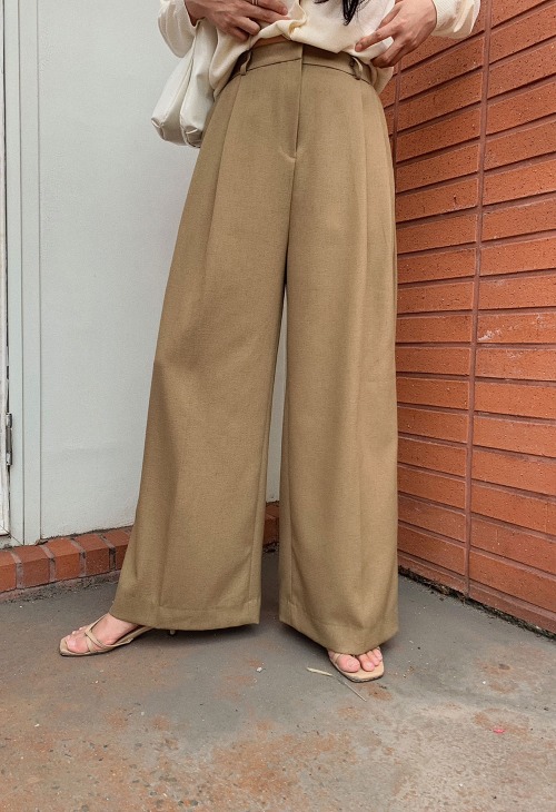 Camel Linen Pants