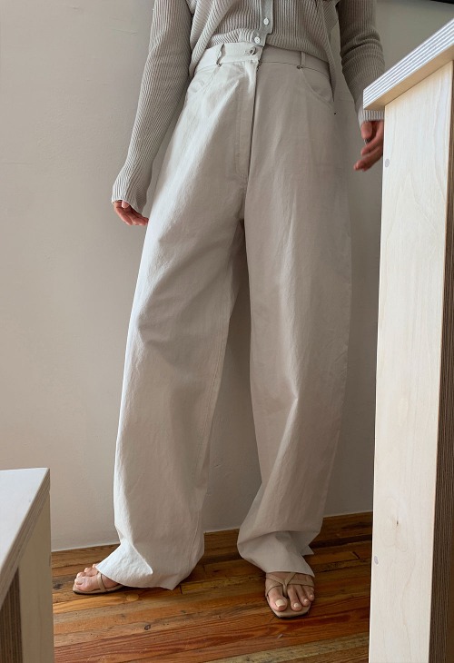 Templin Cotton Pants - Light Gray